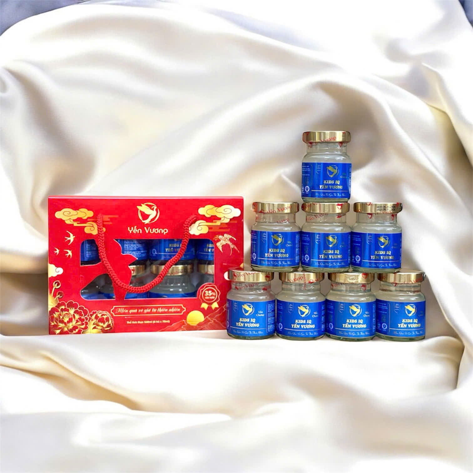 Lốc 8 hũ yến Vương 70ml Kids IQ